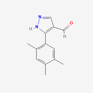 3-(2,4,5-Trimethylphenyl)-1H-pyrazole-4-carbaldehyde
