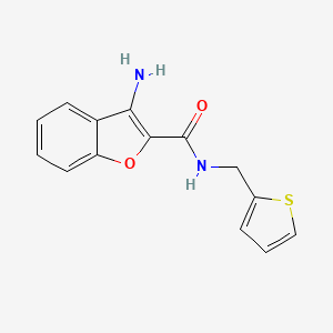 molecular formula C14H12N2O2S B1392523 3-氨基-N-(2-噻吩基甲基)-1-苯并呋喃-2-甲酰胺 CAS No. 1242875-25-7