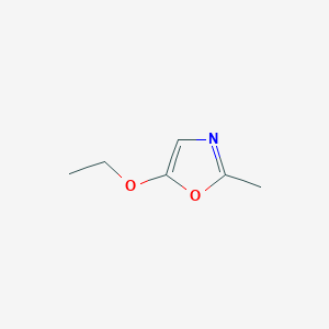 molecular formula C6H9NO2 B13925295 5-Ethoxy-2-methyl-1,3-oxazole CAS No. 32595-70-3