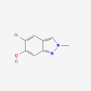 molecular formula C8H7BrN2O B13925311 5-Bromo-2-methyl-2H-indazol-6-ol 