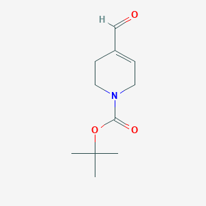 molecular formula C11H17NO3 B13925386 tert-butyl 4-formyl-3,6-dihydropyridine-1(2H)-carboxylate 