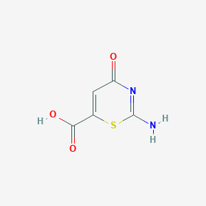 molecular formula C5H4N2O3S B1392539 2-Imino-4-oxo-3,4-dihydro-2H-1,3-thiazine-6-carboxylic acid CAS No. 24331-17-7