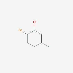 molecular formula C7H11BrO B13925541 2-Bromo-5-methylcyclohexanone CAS No. 89886-68-0