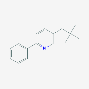 molecular formula C16H19N B13925578 5-Neopentyl-2-phenylpyridine 
