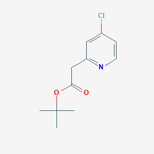 molecular formula C11H14ClNO2 B13925586 Tert-butyl 2-(4-chloropyridin-2-yl)acetate 