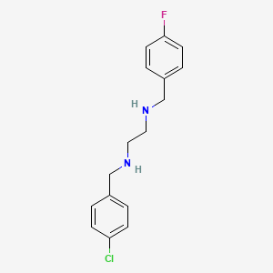 molecular formula C16H18ClFN2 B1392577 N-(4-Chlorobenzyl)-N'-(4-fluorobenzyl)ethane-1,2-diamine CAS No. 1242964-71-1