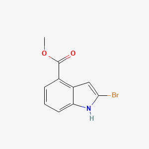 molecular formula C10H8BrNO2 B13925804 Methyl 2-bromo-1H-indole-4-carboxylate 