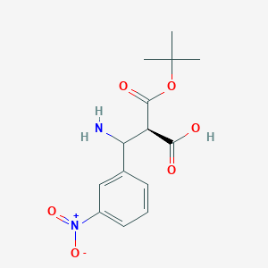 molecular formula C14H18N2O6 B13925825 Boc-(R)-3-Amino-3-(3-nitrophenyl)-propionic acid 