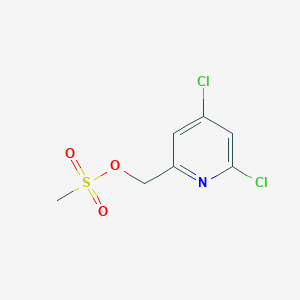 molecular formula C7H7Cl2NO3S B13925863 (4,6-Dichloropyridin-2-YL)methyl methanesulfonate 