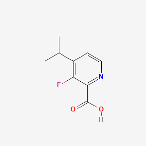 molecular formula C9H10FNO2 B13925877 3-Fluoro-4-isopropylpicolinic acid 
