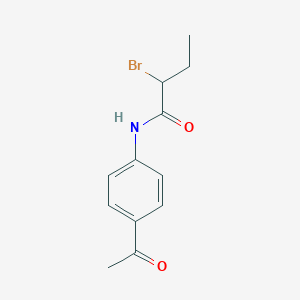 molecular formula C12H14BrNO2 B1392592 N-(4-乙酰基苯基)-2-溴丁酰胺 CAS No. 1243064-50-7