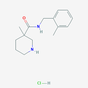 3-Methyl-N-(2-methylbenzyl)piperidine-3-carboxamide hydrochloride