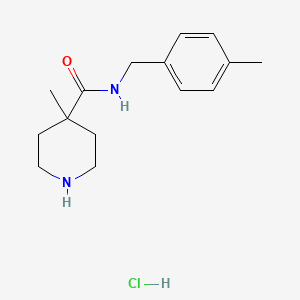 molecular formula C15H23ClN2O B1392597 盐酸4-甲基-N-(4-甲基苄基)哌啶-4-甲酰胺 CAS No. 1243034-27-6