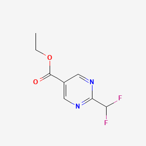 molecular formula C8H8F2N2O2 B13925986 Ethyl 2-(difluoromethyl)pyrimidine-5-carboxylate 