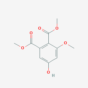 molecular formula C11H12O6 B13926025 Dimethyl 5-hydroxy-3-methoxybenzene-1,2-dicarboxylate CAS No. 65212-19-3