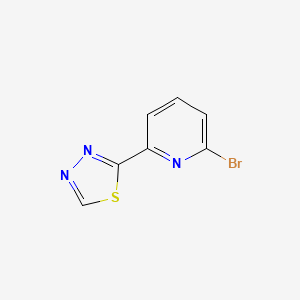 molecular formula C7H4BrN3S B13926092 2-(6-Bromopyridin-2-yl)-1,3,4-thiadiazole 
