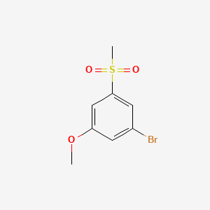 molecular formula C8H9BrO3S B13926098 1-bromo-3-methoxy-5-(methylsulfonyl)Benzene 