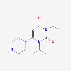 molecular formula C14H24N4O2 B1392612 1,3-Diisopropyl-6-piperazin-1-ylpyrimidine-2,4(1H,3H)-dione CAS No. 1243023-38-2