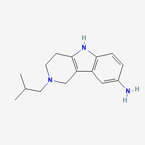 molecular formula C15H21N3 B1392615 2-Isobutyl-2,3,4,5-tetrahydro-1H-pyrido[4,3-b]indol-8-amine CAS No. 1242864-83-0