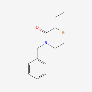 molecular formula C13H18BrNO B1392619 N-苄基-2-溴-N-乙基丁酰胺 CAS No. 1242873-64-8