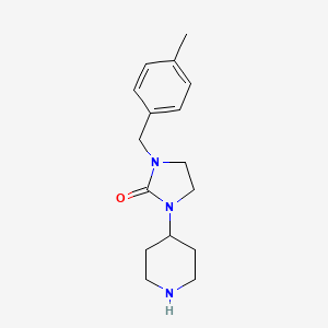 molecular formula C16H23N3O B1392626 1-(4-甲基苄基)-3-哌啶-4-基咪唑烷-2-酮 CAS No. 1031582-50-9