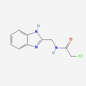 molecular formula C10H10ClN3O B1392630 N-(1H-benzimidazol-2-ylmethyl)-2-chloroacetamide CAS No. 135471-86-2