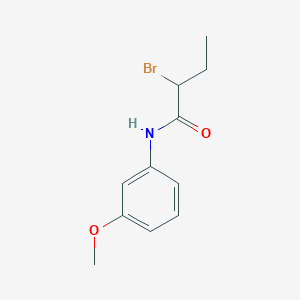 B1392631 2-bromo-N-(3-methoxyphenyl)butanamide CAS No. 1243049-89-9