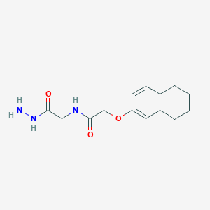 molecular formula C14H19N3O3 B13926334 N-(2-hydrazinyl-2-oxoethyl)-2-(5,6,7,8-tetrahydronaphthalen-2-yloxy)acetamide (non-preferred name) 