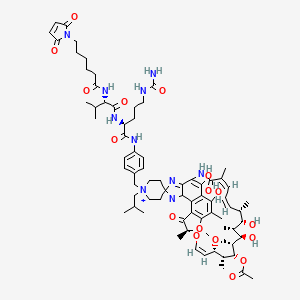 molecular formula C74H101N10O17+ B13926360 MC-Val-Cit-PAB-rifabutin 