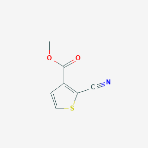 molecular formula C7H5NO2S B1392637 Methyl 2-cyanothiophene-3-carboxylate CAS No. 67808-30-4