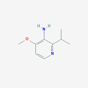molecular formula C9H14N2O B13926439 2-Isopropyl-4-methoxypyridin-3-amine 