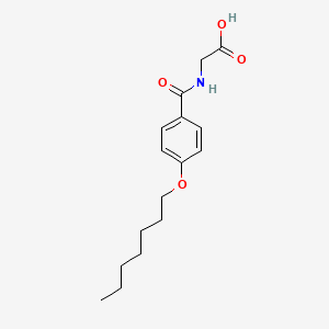 molecular formula C16H23NO4 B1392645 N-[4-(Heptyloxy)benzoyl]glycine CAS No. 1243088-22-3