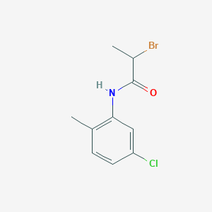 molecular formula C10H11BrClNO B1392648 2-溴-N-(5-氯-2-甲基苯基)丙酰胺 CAS No. 1211465-92-7