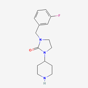 molecular formula C15H20FN3O B1392656 1-(3-Fluorobenzyl)-3-piperidin-4-ylimidazolidin-2-one CAS No. 1242902-54-0