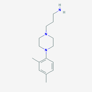 molecular formula C15H25N3 B1392658 {3-[4-(2,4-Dimethylphenyl)piperazin-1-yl]propyl}amine CAS No. 808739-18-6