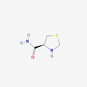 molecular formula C4H8N2OS B13926599 (S)-thiazolidine-4-carboxylic acid amide CAS No. 62374-65-6