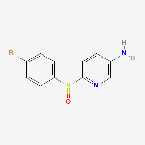 molecular formula C11H9BrN2OS B1392667 6-[(4-Bromophenyl)sulfinyl]-3-pyridinylamine CAS No. 1221791-64-5