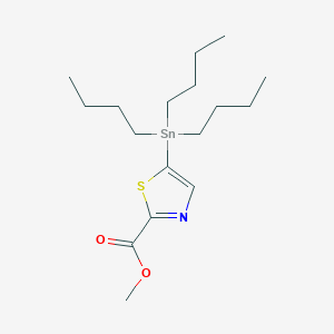 molecular formula C17H31NO2SSn B13926680 Methyl 5-(tributylstannyl)thiazole-2-carboxylate 
