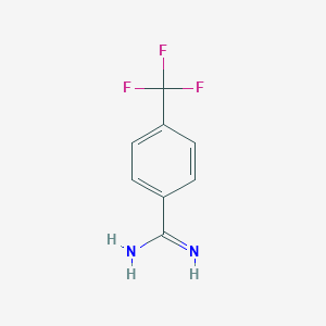 molecular formula C8H7F3N2 B139267 4-(Trifluoromethyl)benzenecarboximidamide CAS No. 131472-28-1