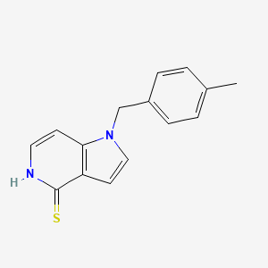 molecular formula C15H14N2S B1392671 1-(4-Methylbenzyl)-1,5-dihydro-4H-pyrrolo[3,2-c]pyridine-4-thione CAS No. 1242927-85-0
