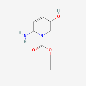 molecular formula C10H16N2O3 B13926735 tert-butyl 2-amino-5-hydroxy-2H-pyridine-1-carboxylate 