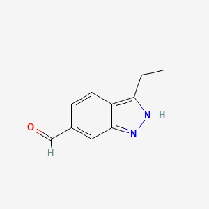 molecular formula C10H10N2O B1392674 3-乙基-1H-吲唑-6-甲醛 CAS No. 1242983-18-1
