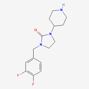 molecular formula C15H19F2N3O B1392677 1-(3,4-Difluorobenzyl)-3-piperidin-4-ylimidazolidin-2-one CAS No. 1243002-01-8