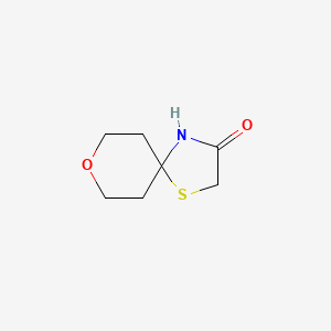 molecular formula C7H11NO2S B1392678 8-Oxa-1-thia-4-azaspiro[4.5]decan-3-one CAS No. 1221792-94-4
