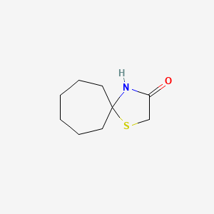molecular formula C9H15NOS B1392679 1-噻-4-氮杂螺[4.6]十一烷-3-酮 CAS No. 1221791-73-6