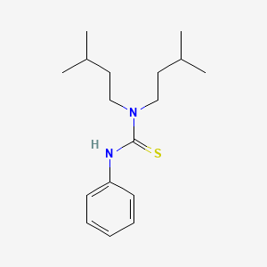 molecular formula C17H28N2S B13926816 Thiourea, N,N-bis(3-methylbutyl)-N'-phenyl- CAS No. 56438-21-2