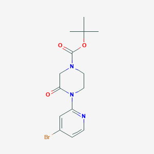 molecular formula C14H18BrN3O3 B13926836 Tert-butyl 4-(4-bromopyridin-2-yl)-3-oxopiperazine-1-carboxylate 