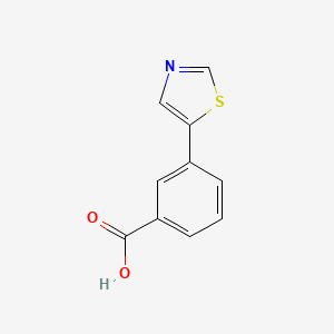 molecular formula C10H7NO2S B13926911 3-(5-Thiazolyl)benzoic acid 