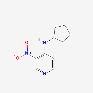 molecular formula C10H13N3O2 B13926912 N-Cyclopentyl-3-nitro-4-pyridinamine CAS No. 380605-48-1