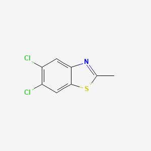 molecular formula C8H5Cl2NS B13926926 5,6-Dichloro-2-methyl-1,3-benzothiazole CAS No. 55202-19-2